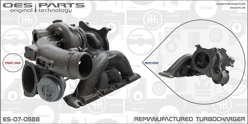 OES PARTS kompresorius, įkrovimo sistema ES-07-0588